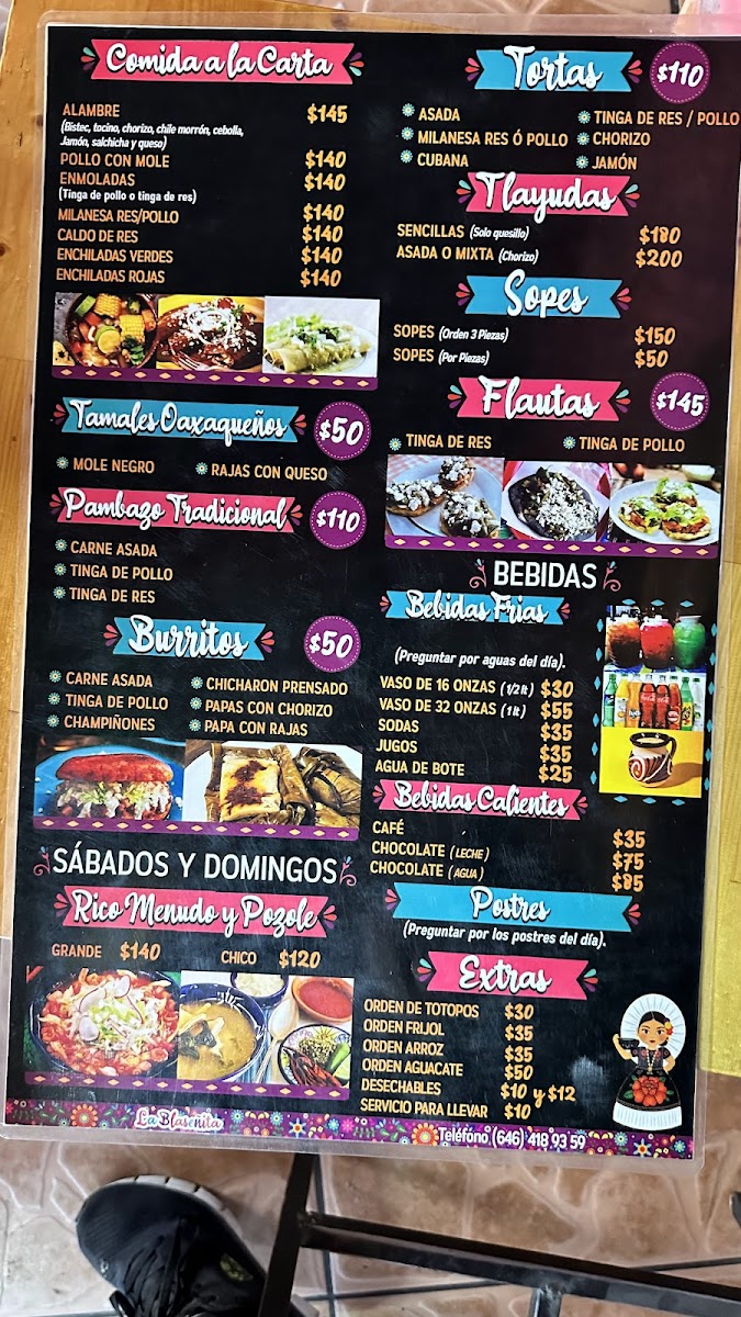 La Blaseñita Menu - Image 3