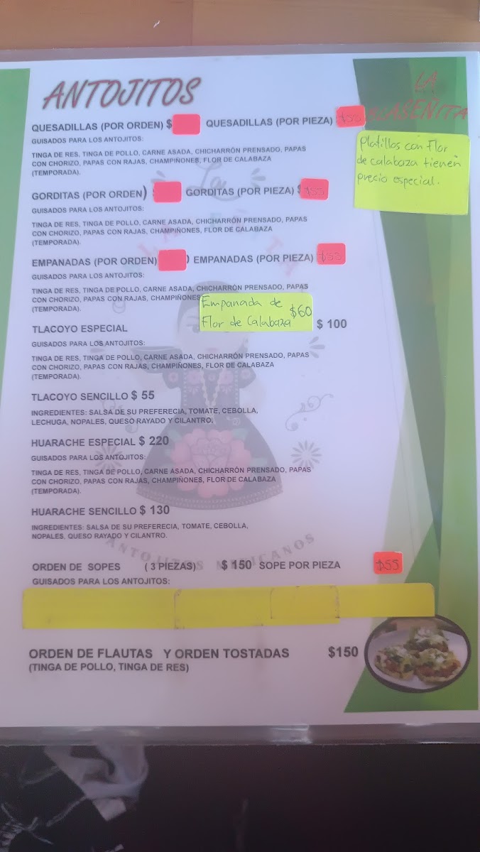 La Blaseñita Menu - Image 4